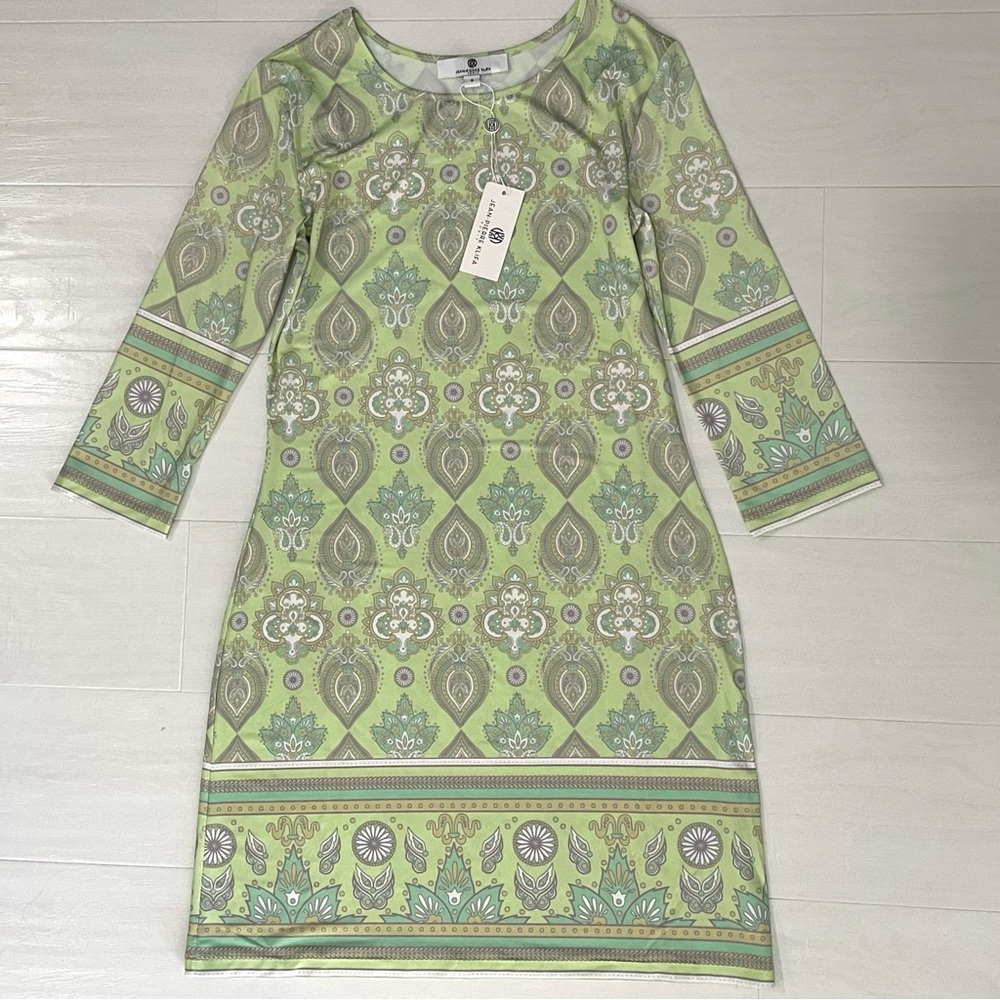 JEAN-PIERRE KLIFA Paris Daphne Dress Pastel Green NWT, Women’s Small